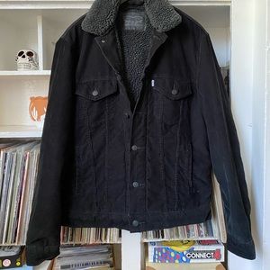 Levi’s Black corduroy Sherpa jacket